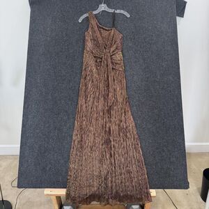 Adrianna Papell Brown Maxi Dress